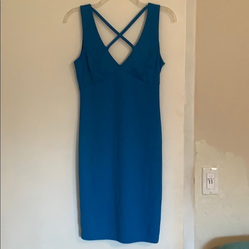 Blue Fitted Dress